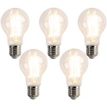 5er-Set dimmbare E27 LED-Glühbirnen A60 7W 780 lm 2700K