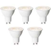 Luedd - Set mit 5 dimmbaren GU10 LED-Lampen 6W 450 lm 3000K