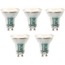Set mit 5 GU10 dimbare led lamp lux sensor 3W 200 lm 2700K