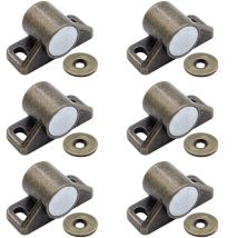 Galozzoit - 6er Set Magnettürverschlüsse, Magnetverschluss (rund, Bronze)