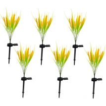Set Mit 6 Solar Pflanzenleuchten Ferny H58cm