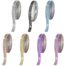 Set Mit 7 Strassaufklebern, Selbstklebenden Streifen, Glänzendem Klebeband, Dekorativen Bändern, Diy-zubehör