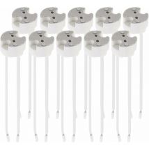 LaBlanc - Lot 10x GU5.3 socket, GU5.3 or MR16 socket, Holder with 12V cable, For light bulb lamp such as LED halogen spot