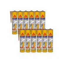 Sika - Set of 12 flex 11 fc Purform Multipurpose Adhesives - Beige - 300 ml