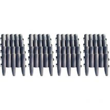 Selections - Set of 16 Plastic Wood Effect Lawn Edging Panels (27.5cm x 24cm)