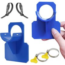 Tigrezy - Set of 2 Blue Anti-Puncture, Tear and Pull Swimming Pool Hose Holders (30 to 37 mm)