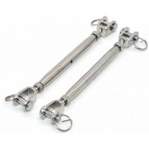 Ousudela - Set of 2 M10 Jaw Tensioners 304 Stainless Steel with Magnetic Clasp,stainless steel cable tensioner, wire tensioner with welded and closed