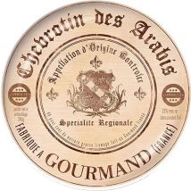 Vdc - Set Of 4 Gourmet Cheese Porcelain Side Plates In Hat Box