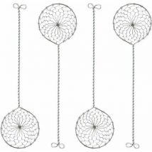 Jalleria - Set of 5 stainless steel fondue sieves - 6.5 cm x 23.5 cm fondue skimmer