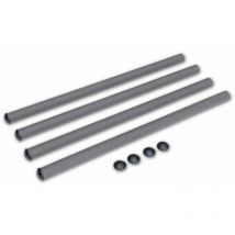 Alice's Garden - Set of 4 upper poles for 305-490cm trampoline safety net, Replacement upper poles, 105x4.5x4.5 cm