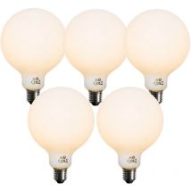Luedd - Set of 5 E27 Dimmable led Bulb Opal G125 5W 450lm 2200K