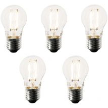 Set of 5 Smart E27 LED Bulbs P45 4.5W 470 lm 1800-4000K