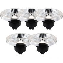 Luedd - Set of 5 Smart GU10 Dimmable led Bulbs AR111 10W 800 lm 2200 - 6500K