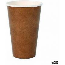 Set of cups algon jetable cups paper kraft 10 pieces 350 ml (20 pieces)