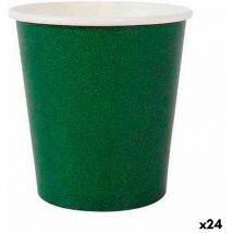 Set of cups Algon jetable green cardboard 20 pieces 120 ml (24 pieces)