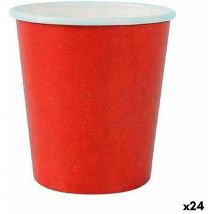 Set of cups Algon jetable red cardboard 20 pieces 120 ml (24 pieces)