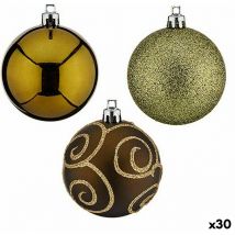 Set of Kugeln of Weihnachten Grüne Kunststoffkugeln 6 x 7 x 6 cm (30 Stück) - Marke: Krist+ ean: 4899888649878