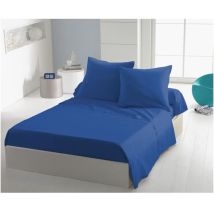 Home Linge Passion - Lenzuolo Piano 180 X 290 Cm - 1 Persona - Blu