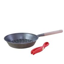 Snips Padella Per Castagne Con Tagliacastagne, Metallo, Argento 52 X 27 X 4 Cm, Padella Per Castagne, Made In Italy