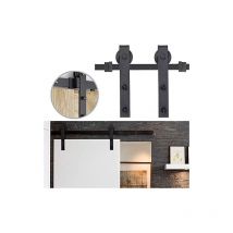 Set sistema per porta scorrevole, accessorio per porta scorrevole, incluso binario di scorrimento, accessorio per porta scorrevole per porta della