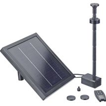 Pontec - Set pompe solaire 43324 avec éclairage, avec batterie de stockage