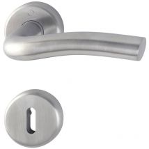Set porta Gent inox F9 Chiave l Hoppe E1520Z/42K/42KS - 3045466