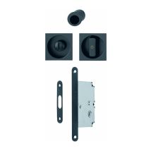 Hoppe Et Cie - Set Pour Porte Coulissante - Hoppe - Duranorm - 4921 - Noir Mat