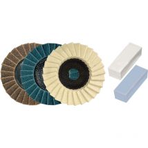 Dronco - Set de 5 piezas para Pulir de Osborn 115x22.23mm115x22.23mm