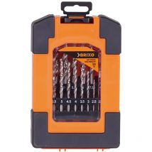 Set punte per trapano tassellatore Brixo hss fresate in cofanetto display 19 pezzi Brixo