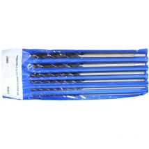 Set punte trapano 6 pz per legno elicoidali Ø4 - 14mm lunghezza 300mm Geko