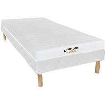 Vente-unique - Set rete + materasso stelo kids di morgengold: schiuma 7 zone 25kg/m3 stelo kids sp. 12cm di 90 x 190 cm