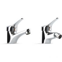 Kiamami Valentina - Set De Robinetterie 2 Pièces Pour Lavabo Et Bidet Cembra
