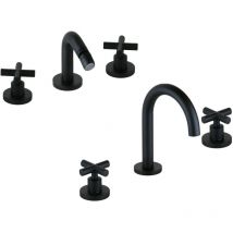 Gattoni Rubinetteria - Set Rubinetti per bagno installazione 3 fori Gattoni KITTAOLOS1