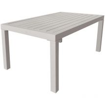 Salon de jardin tourterelle set canapé, 2 fauteuils et table basse en aluminium mod. Helsinki