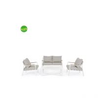 Ambra Garden - Set salotto Santorini bianco