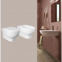 Set sanitari sospesi con lavabo - Serie Tonique