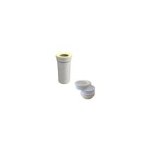Flaminia – Set scarico H18 cm per WC da appoggio – Installazione facile, altezza 18 cm – Ceramica di alta qualità