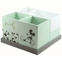 Set Scrivania Topolino Contenitori in Legno - Verde