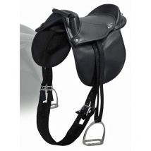 Set sella in pelle sintetica 12' completa di staffili, staffe e sottopancia