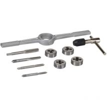 Set serie assortimento maschi e filiere per filettare filettature giramaschio