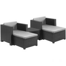 Shaf - Mueble jard 5pz res grafit sira 55480