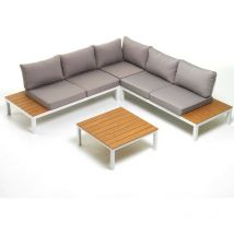 Salmar - Salotto angolare beverly lounge colore bianco