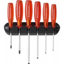 Set Tournevis 6-unités Fente PH im support mural Multicraft PB Swiss Tools