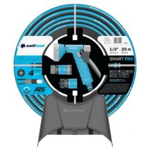 Set tubo di irrigazione Smart Pro ats 19 mm x 20 m, gancio a muro e connettori Cellfast