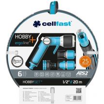Set tubo per irrigazione Hobby ATS2 12,5 mm x 20 m con connettori e pistola cellfast