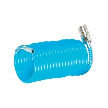 Set tubo spiralato id 8mm de 12mm L.10m raccordo dn 72 Rl.