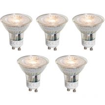 5er-Set GU10 50mm LED-Glühbirnen Klar 3W 250 lm 2200K