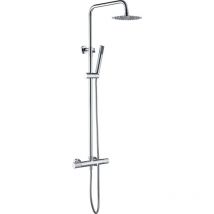 Imex - Set vasca con termostato Modello line Colore grigio finitura cromata [ ]