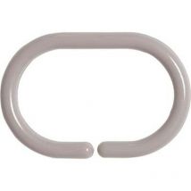 Set von 12 duschringen pp - taupe - Tendance
