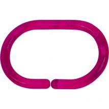 Set von 12 duschringen ps - fuchsia transluzent - Tendance